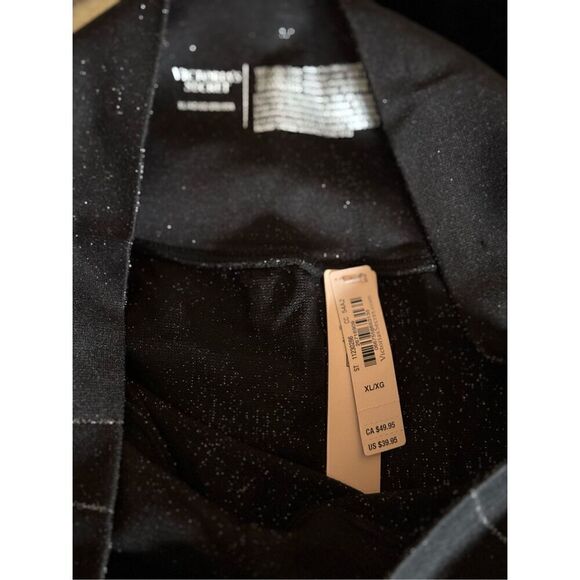 Vs Pink Leggings xL seamless glitter shimmer high rise leggings black nwt - Picture 3 of 8